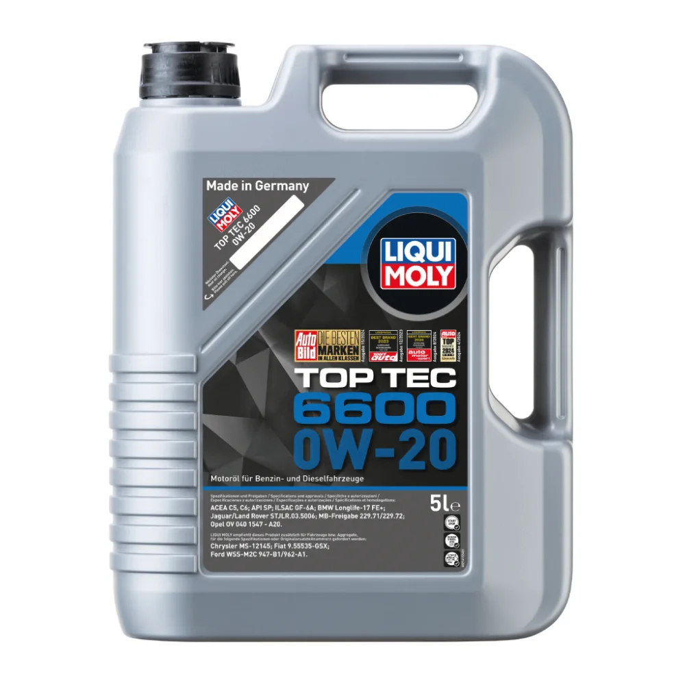 Aceite de Motor 0W20 Top Tec 6600 5 L Liqui Moly