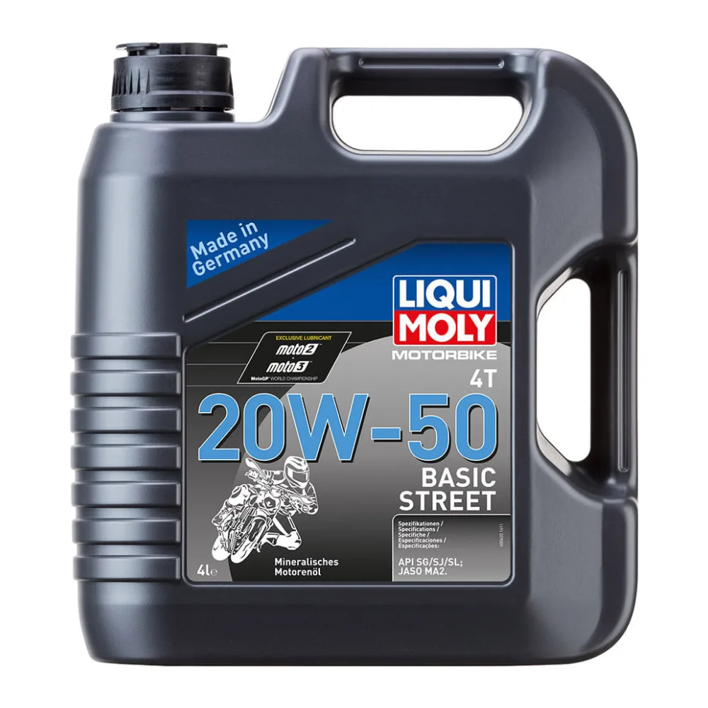 Aceite de Motor 20W50 Motorbike 4T Basic Street 4 L Liqui Moly
