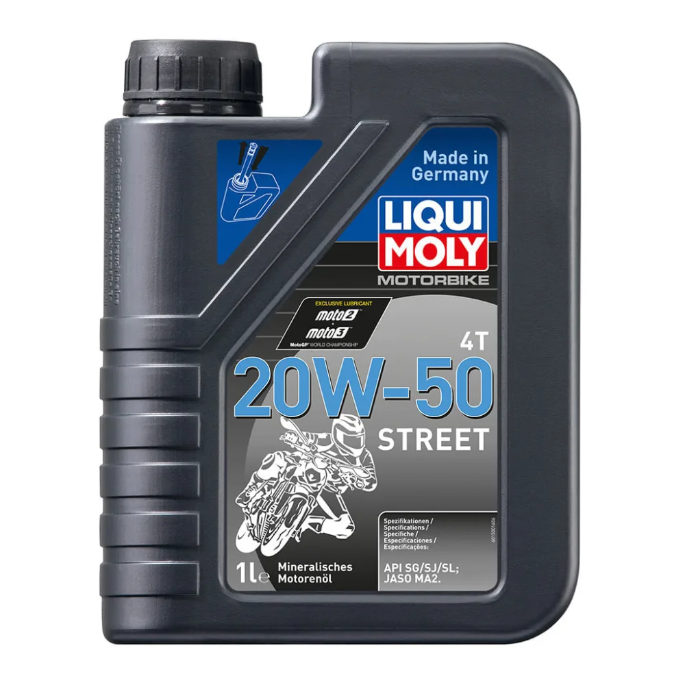 Aceite de Motor 20W50 Motorbike 4T Street 1 L Liqui Moly