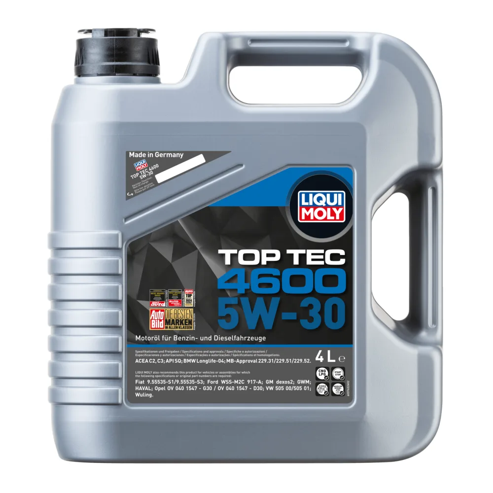 Aceite de Motor 5W30 Top Tec 4600 4 L Liqui Moly