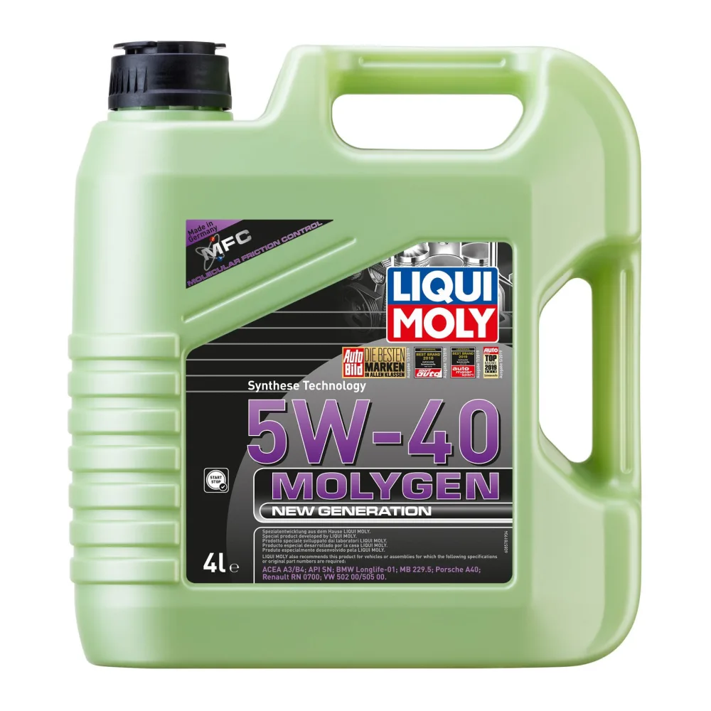 Aceite de Motor 5W40 Molygen New Generation 4 L Liqui Moly