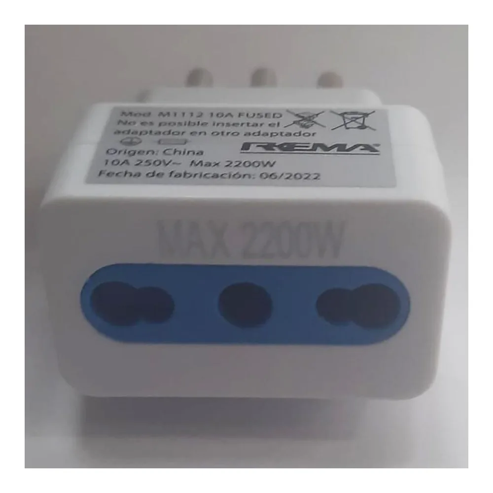 Adaptador 10/16 Blanco Rema