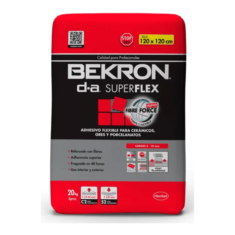 Adhesivo Bekron Polvo Da Superflex 20KG Aislantes Nacionales