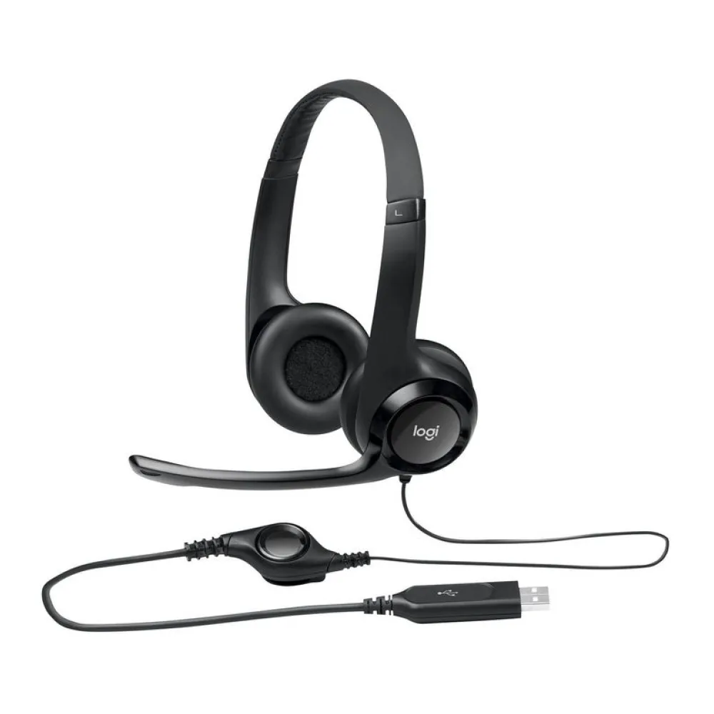Audífonos Headset Usb H390 Negro Logitech