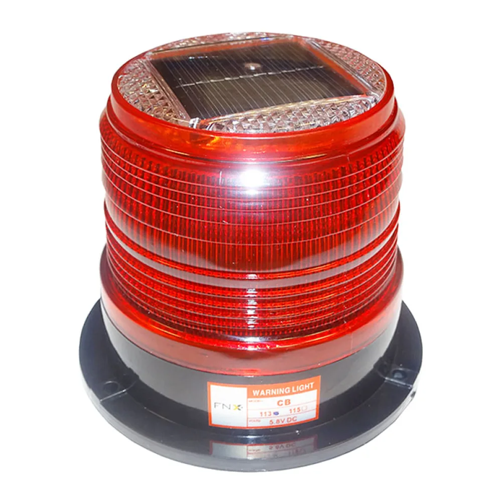 Baliza Estroboscopica Solar Led Magnetica IP54 Roja 40101534 Fnx