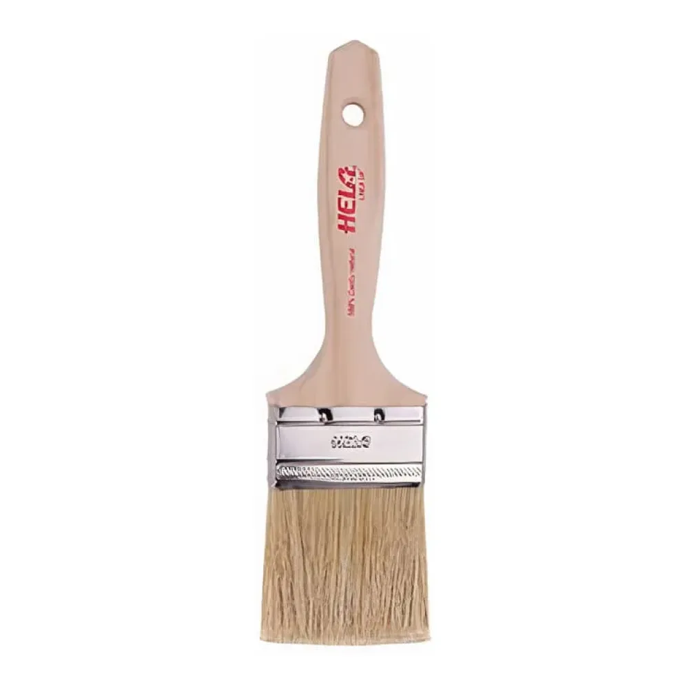 Brocha Cerda Gris 5/8 X 2 1/2 Pulg. Mango Madera Hela