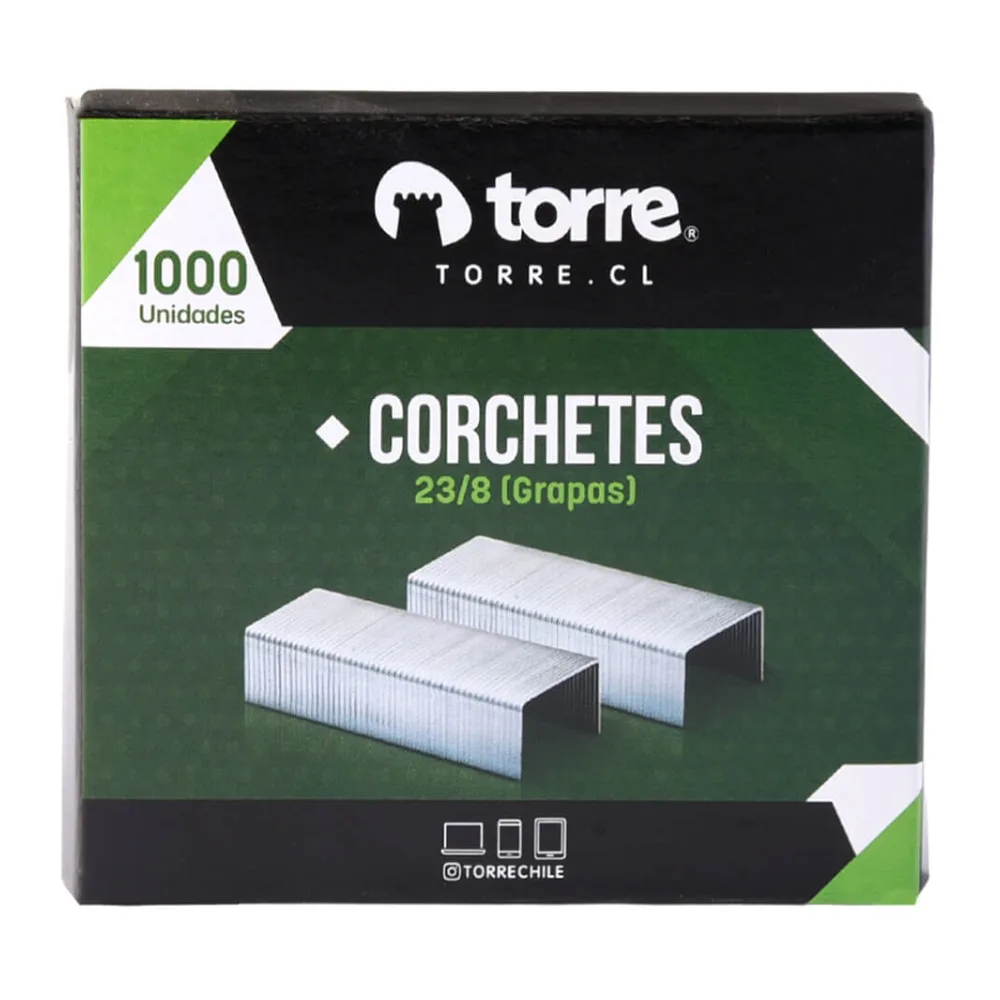 Caja Corchetes 23/8 - 1000 Unid.