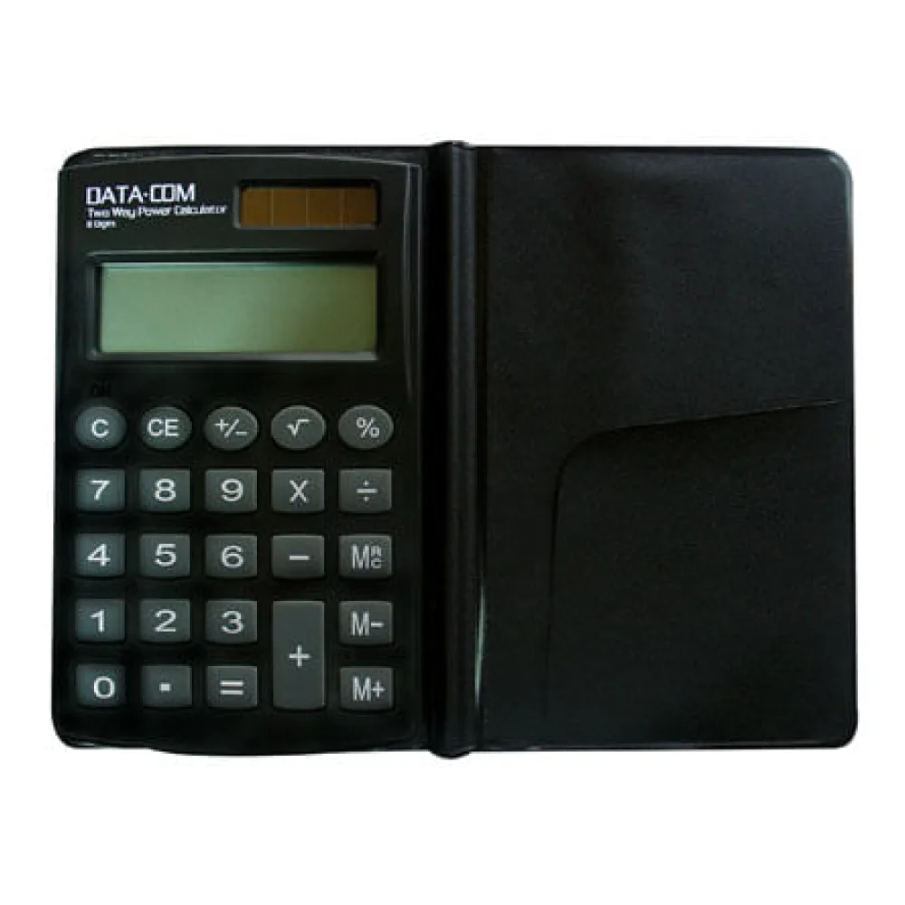 Calculadora Bolsillo 8 Digitos Negro E100 Datacom