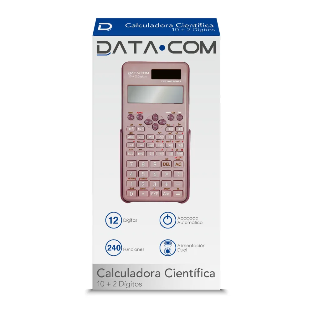 Calculadora Cientifica 12 Digitos 240 Funciones Rosa Datacom
