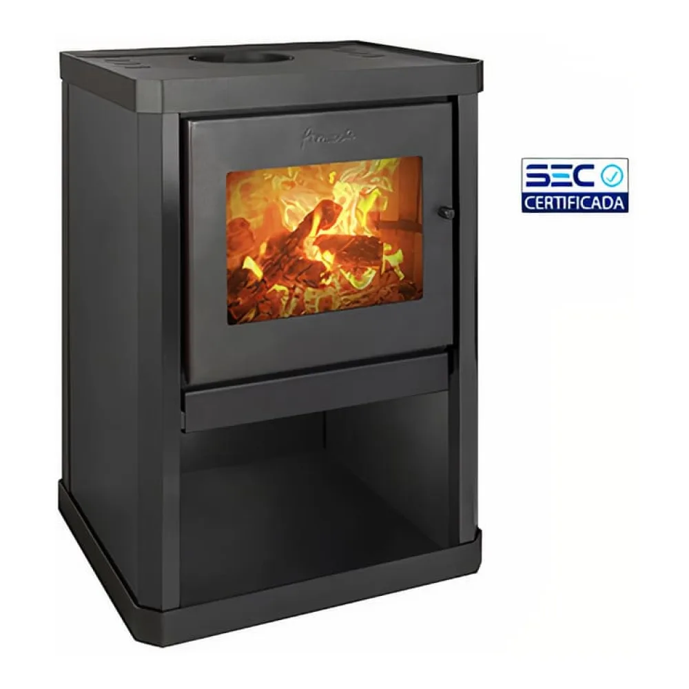 Calefactor a Leña Classic 400 Negro Satinado Amesti