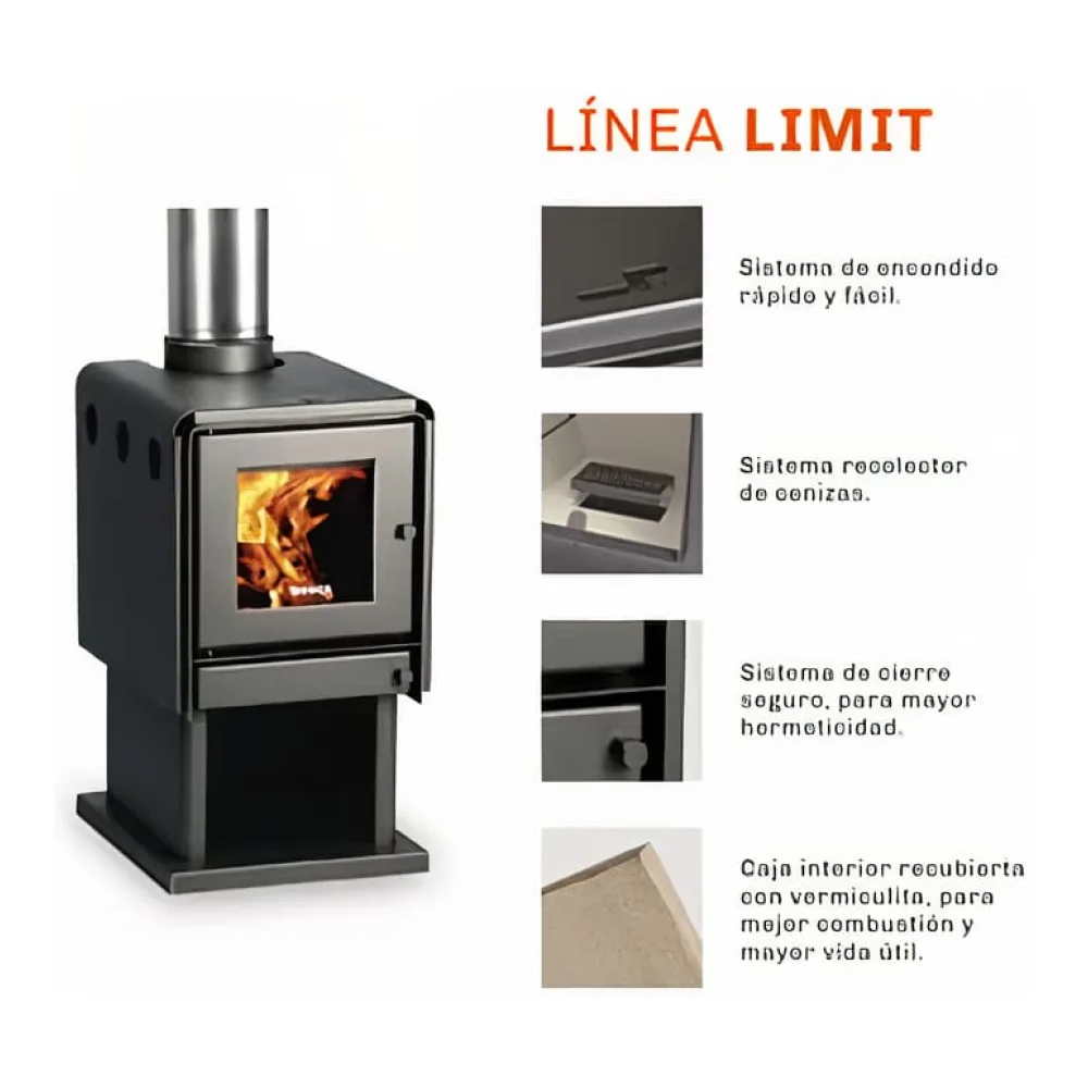 Calefactor a Leña Limit 360 Bosca