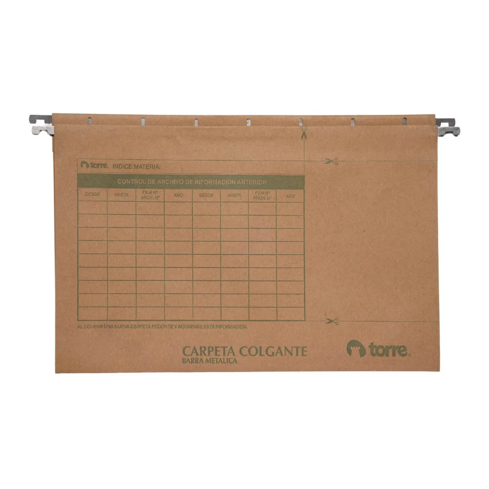 Carpeta Colgante Kraft Brazo Metálico