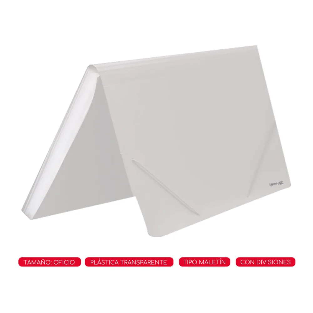 Carpeta con Fuelle 12 Divisiones Rayado Transparente Rhein