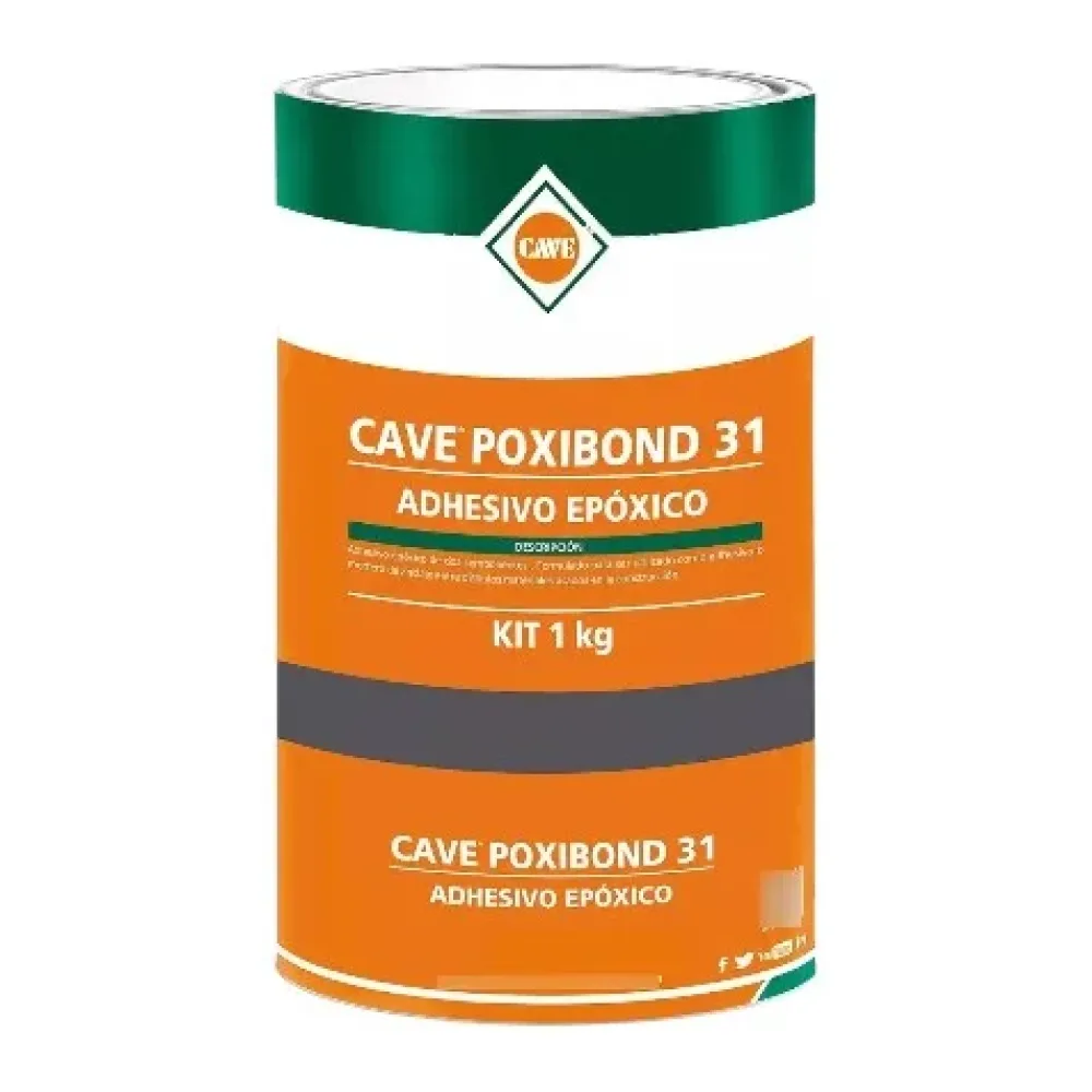 Cave Poxibond 31 Adhesivo Epoxico Kit 1 Kg Cave