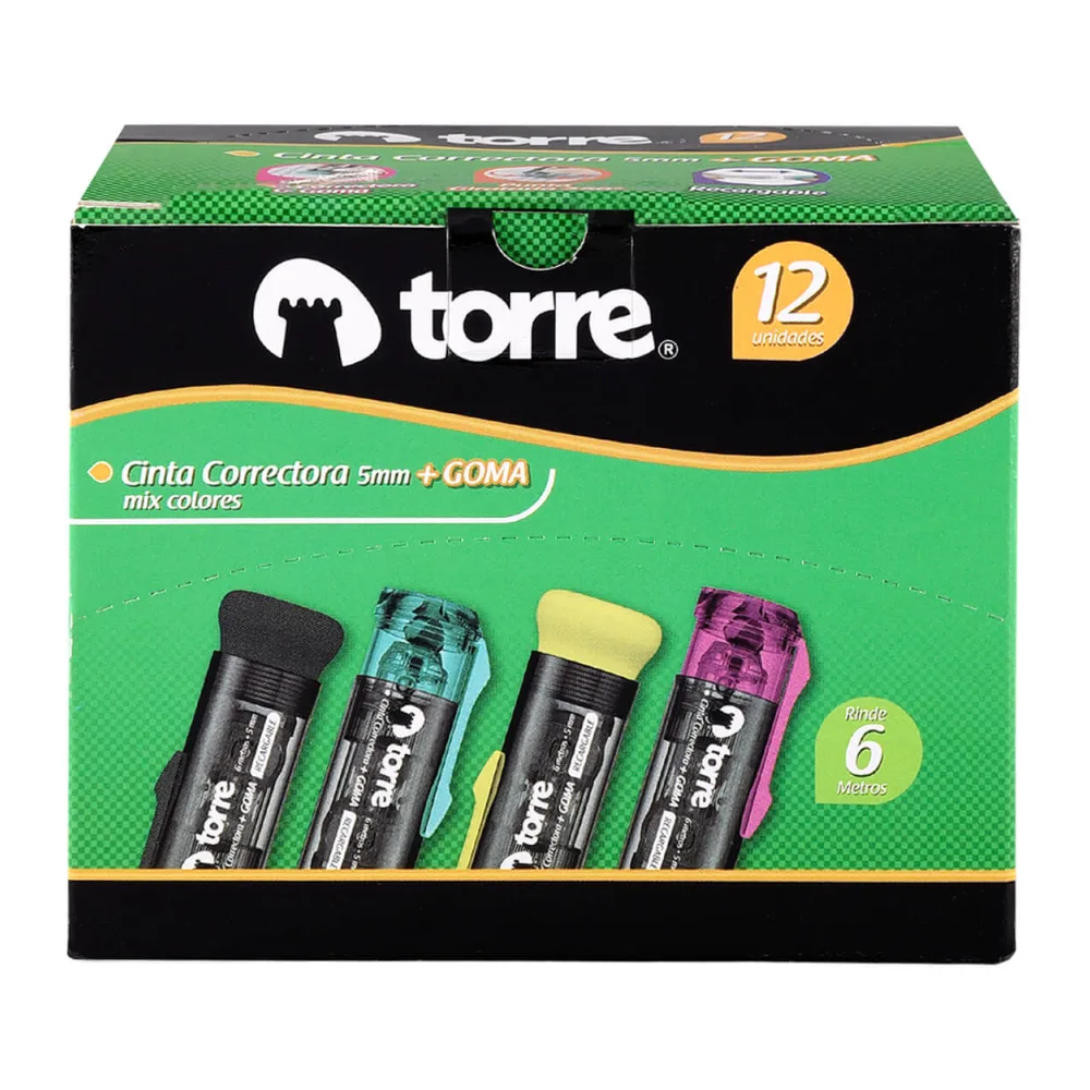 Cinta Correctora+goma 5MM 6MT