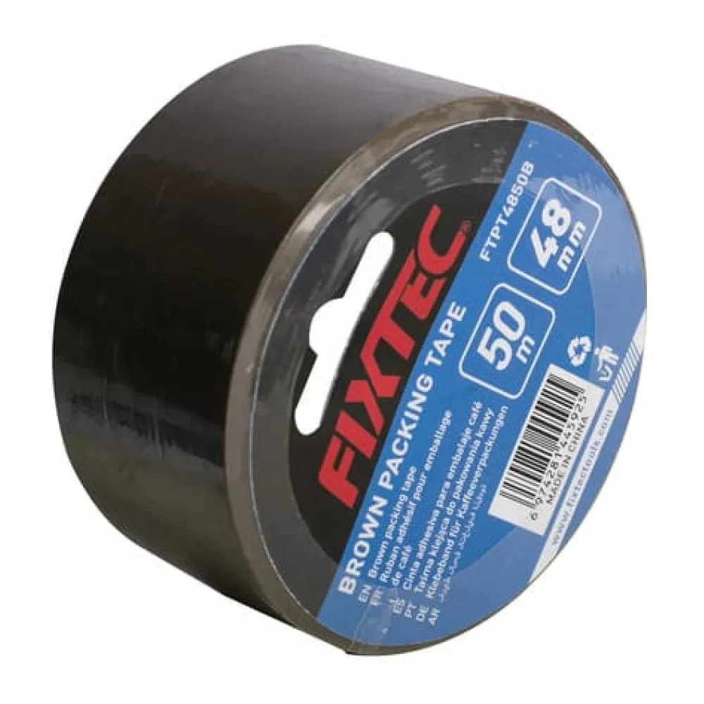 Cinta Embalaje Café 48MM X 50 Metros FTPT4850B Fixtec