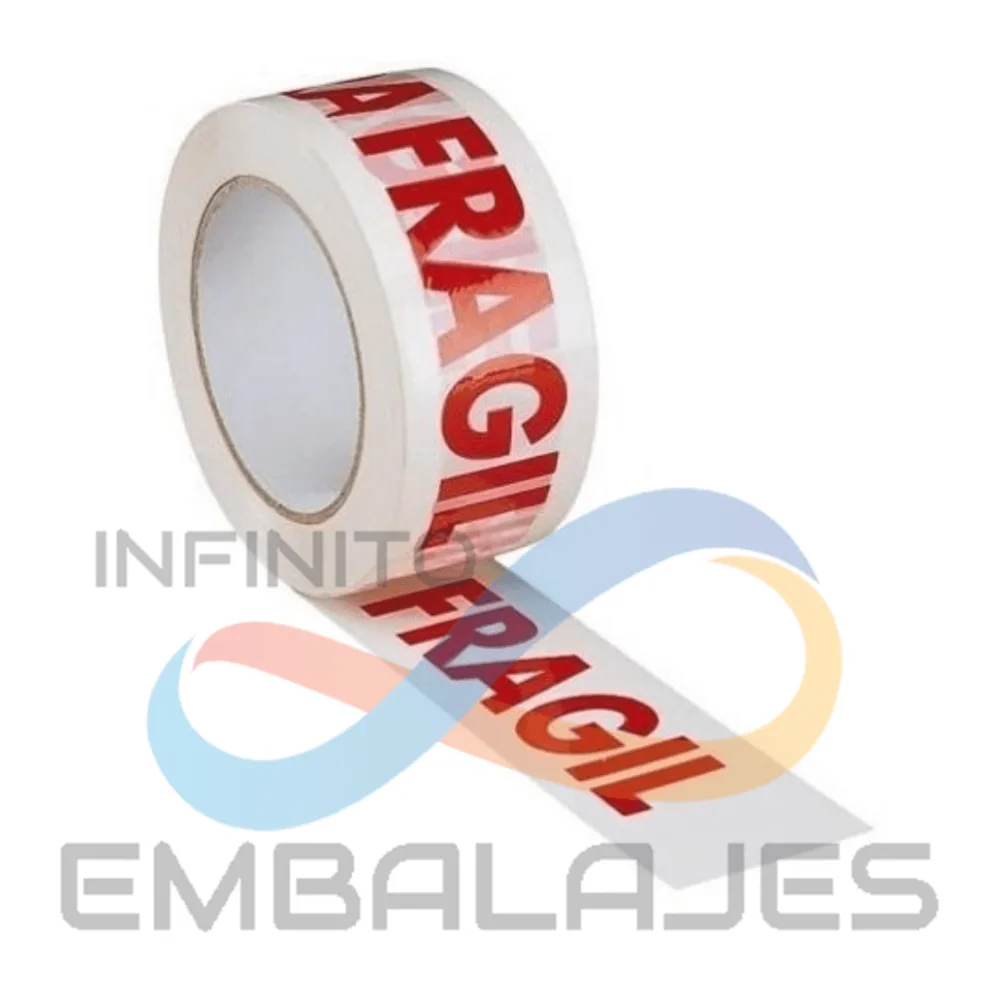 Cinta Embalaje Fràgil 48MM X 40 Mts Caja 72 Unds