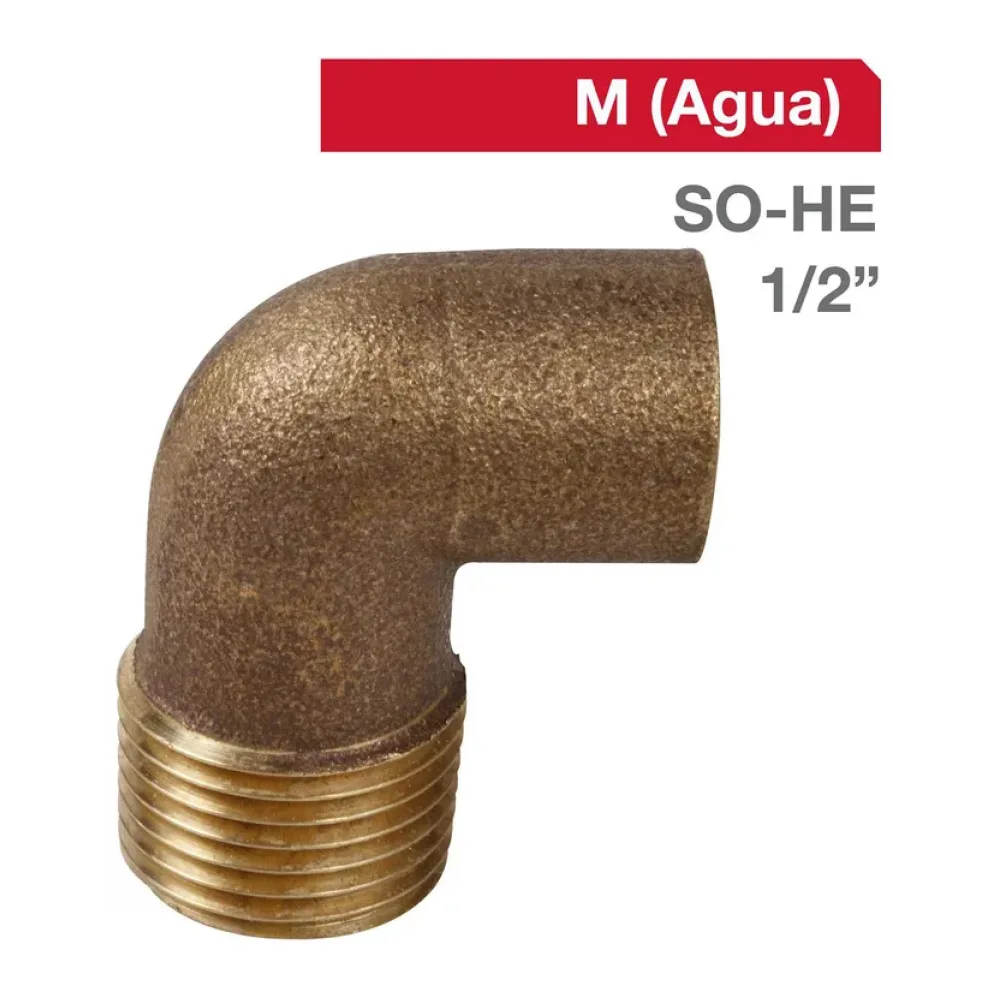 Codo Bronce So/he 1/2" 5U Humboldt
