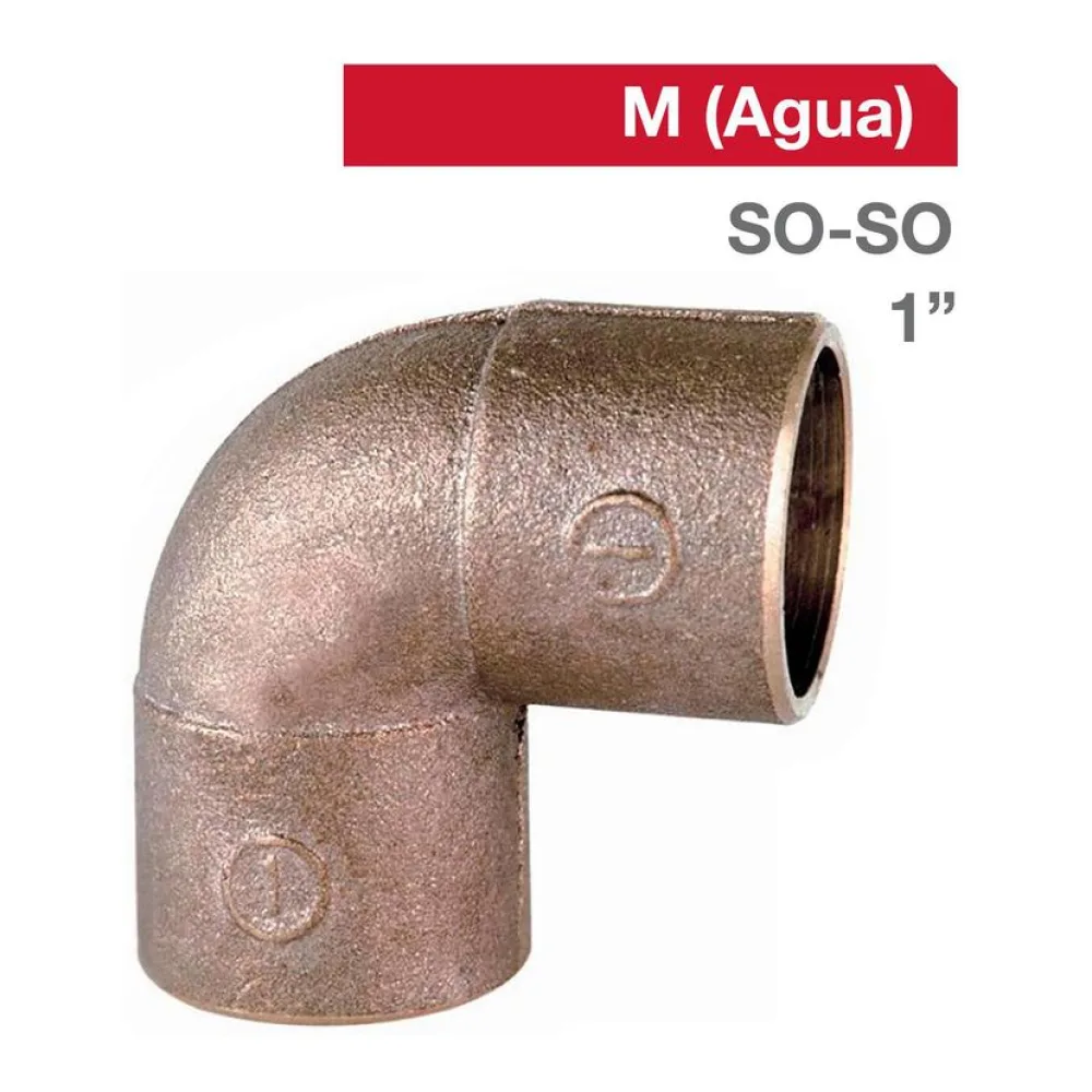 Codo Bronce So/so 1" 1U Stretto