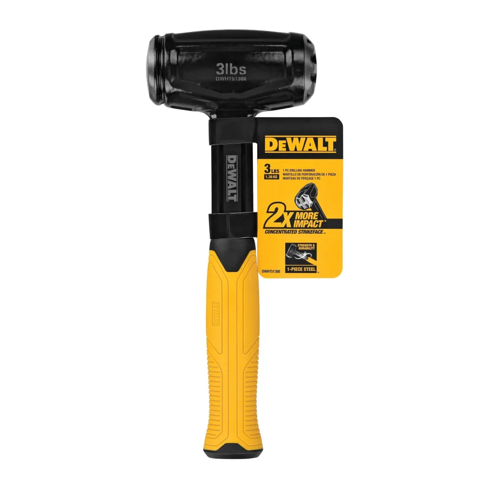Combo Martillo Mazo de Acero 3LB Dewalt DWHT51388