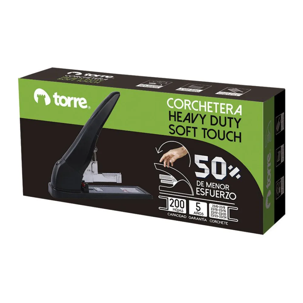 Corchetera Heavy Duty Soft Grande 200 Hjs.