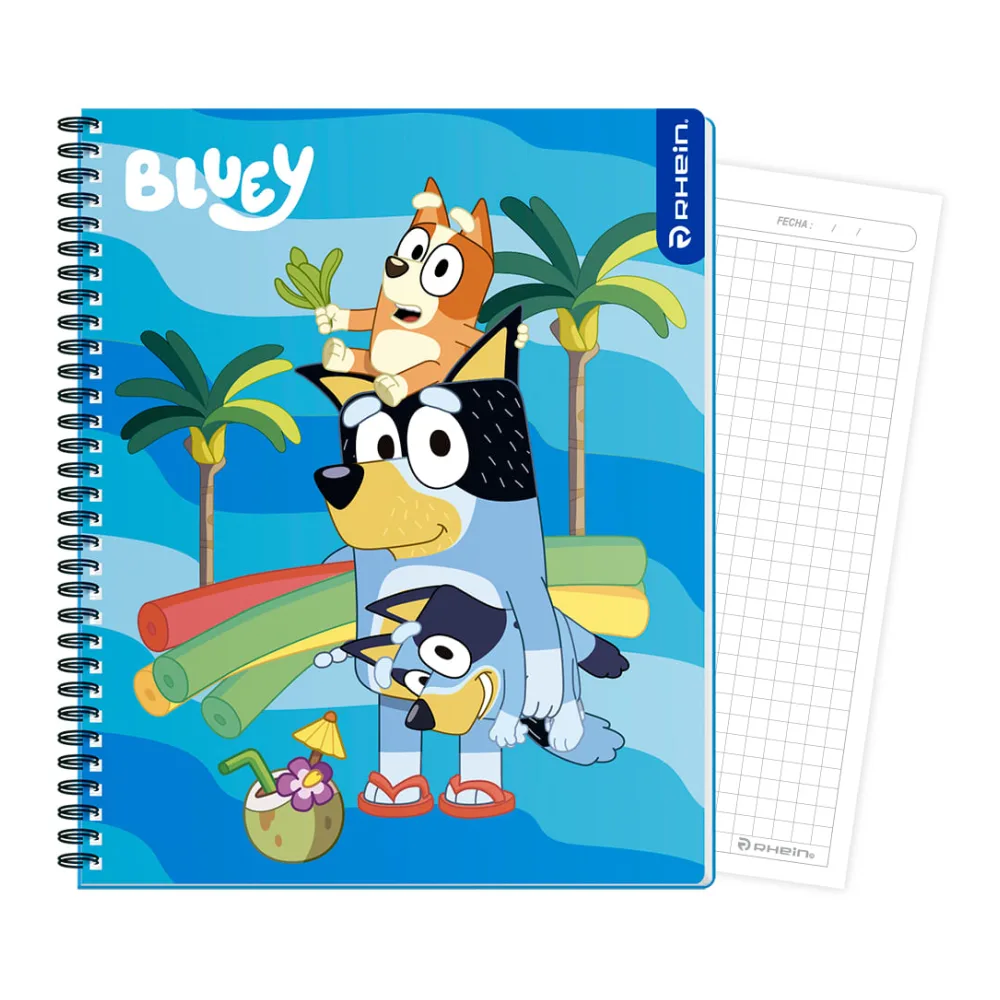 Cuaderno Universitario Bluey 100 Hojas 7 Mm Diseño 1 Rhein