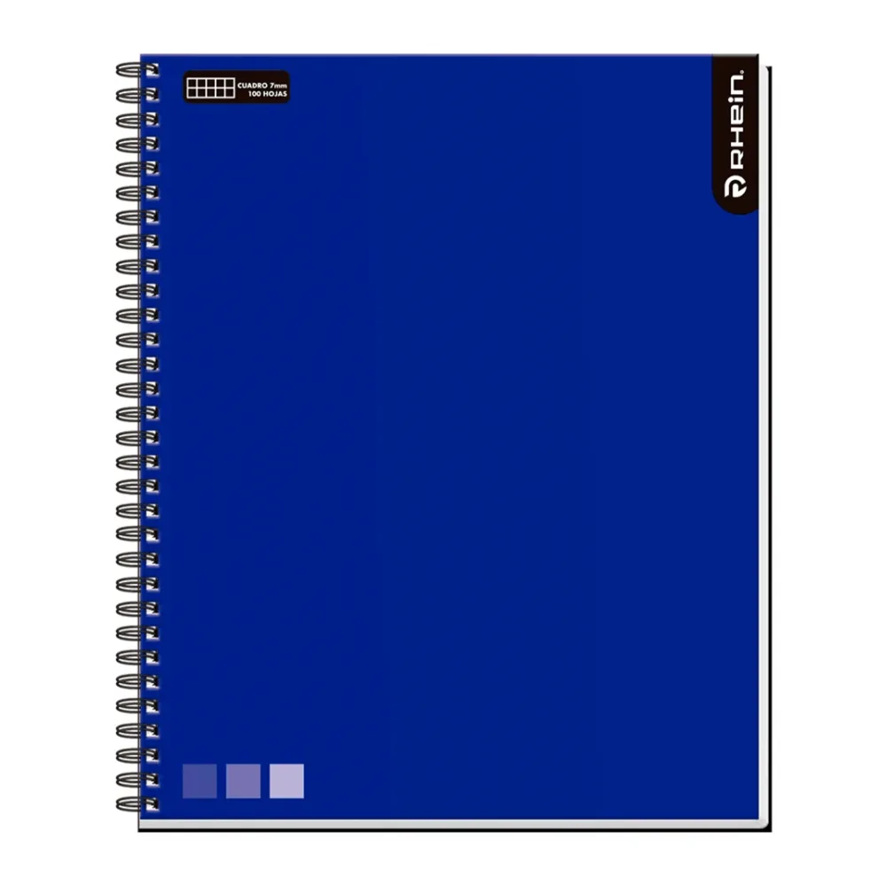 Cuaderno Universitario Liso One Color 100 Hojas 7 Mm Azul Rhein