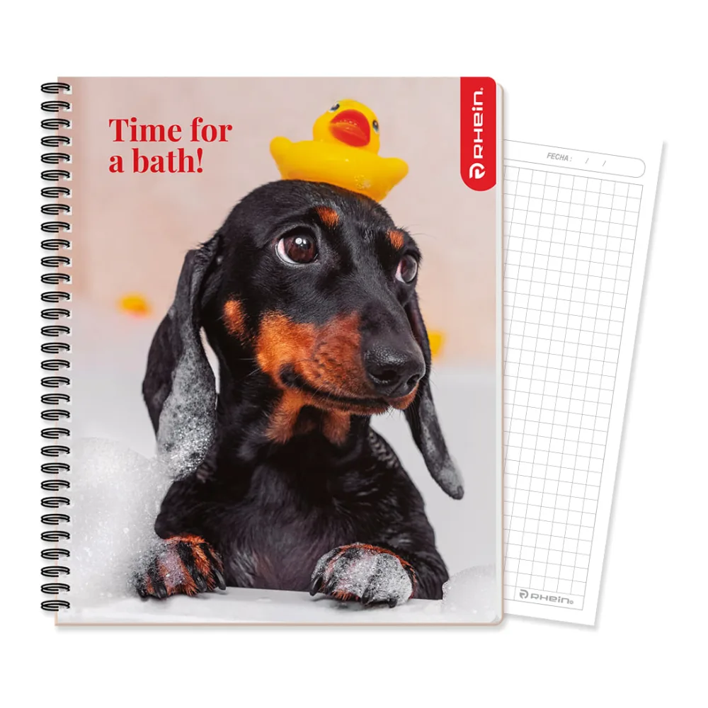Cuaderno Universitario Puppies 100 Hojas 7 Mm Diseño 2 Rhein