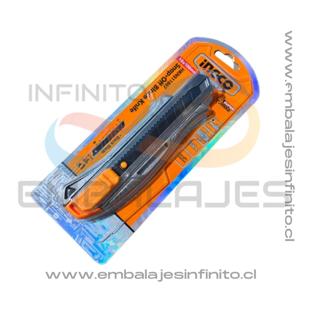 Cuchillo Cartonero Ingco Plastico