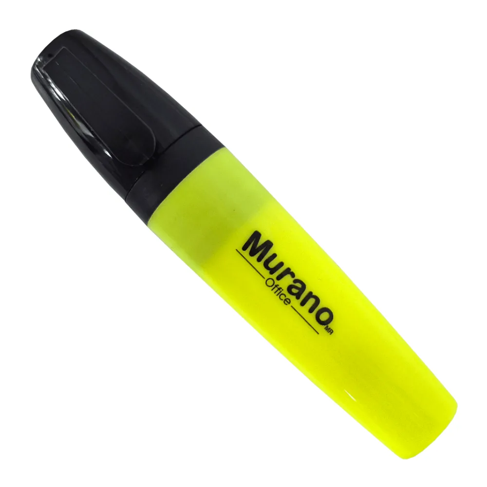 Destacador de Escritorio Punta Biselada Amarillo 1 Unidad Murano