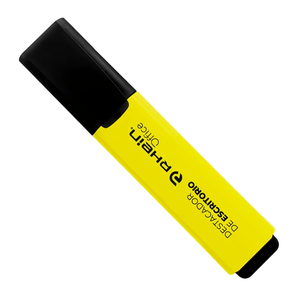 Destacador de Escritorio Punta Biselada Amarillo Rhein