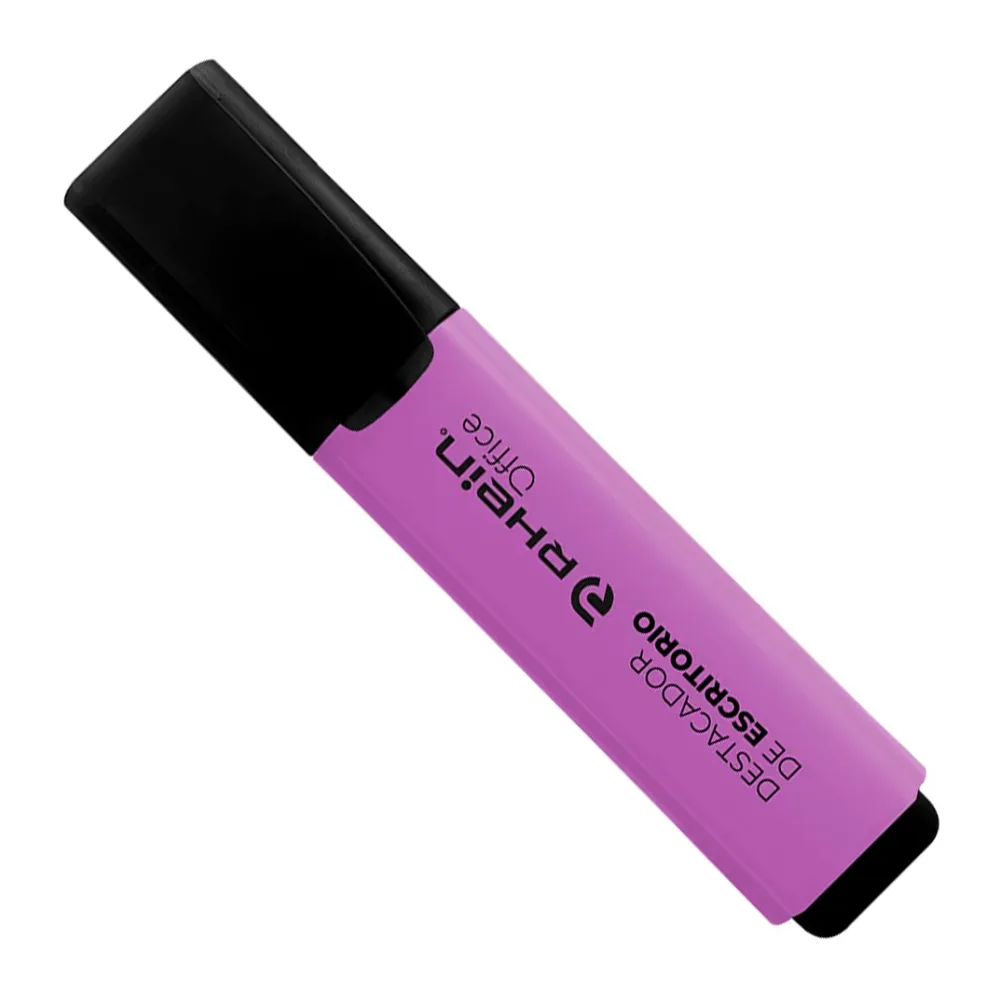 Destacador de Escritorio Punta Biselada Morado Rhein