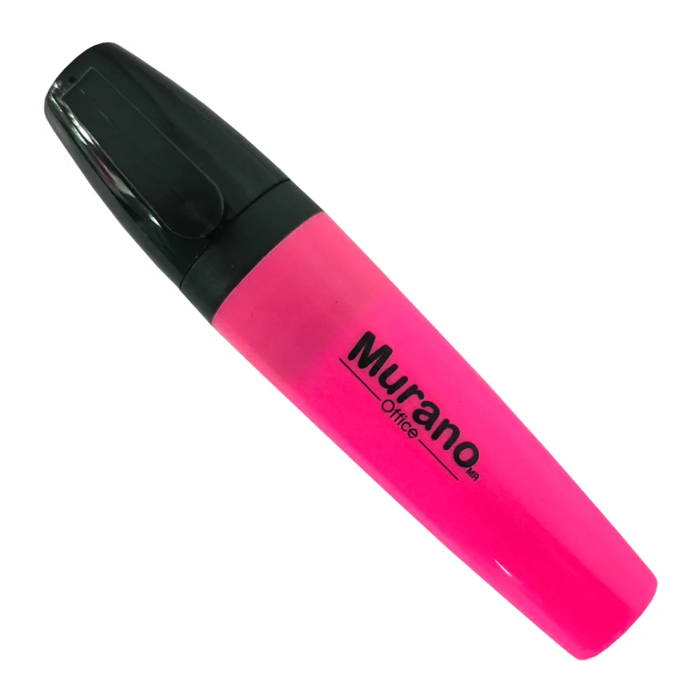 Destacador de Escritorio Punta Biselada Rosado 1 Unidad Murano