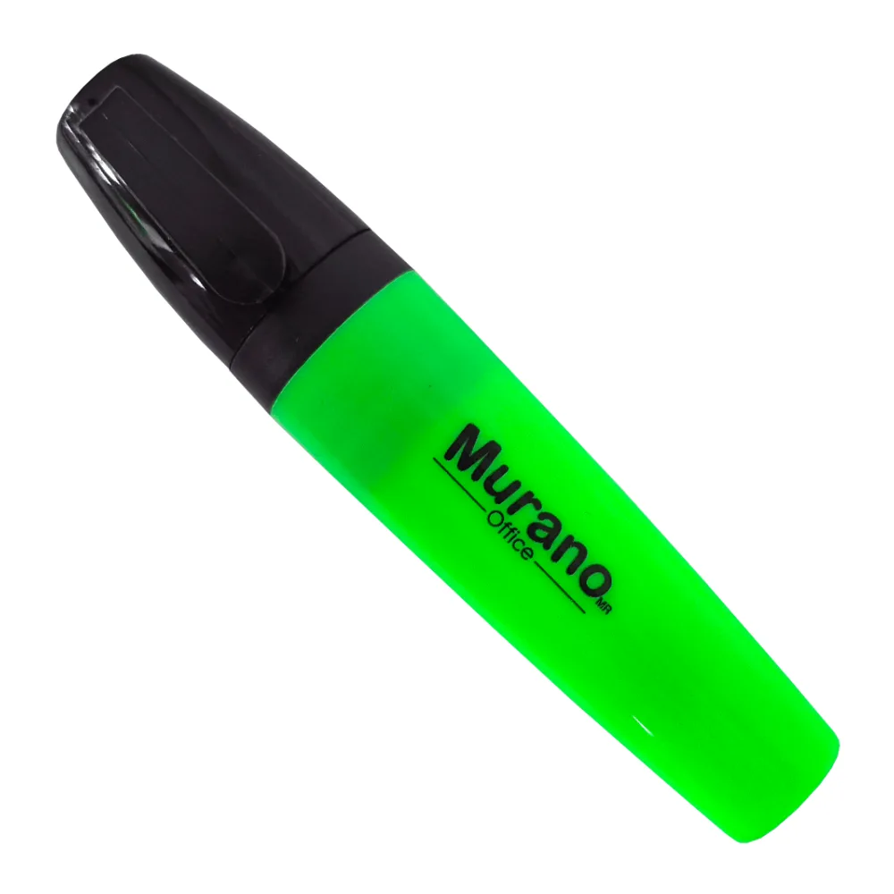 Destacador de Escritorio Punta Biselada Verde 1 Unidad Murano