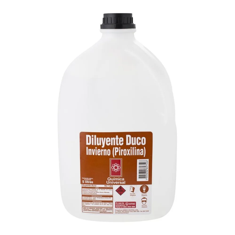Diluyente Duco Invierno 5 Lt Quimica Universal