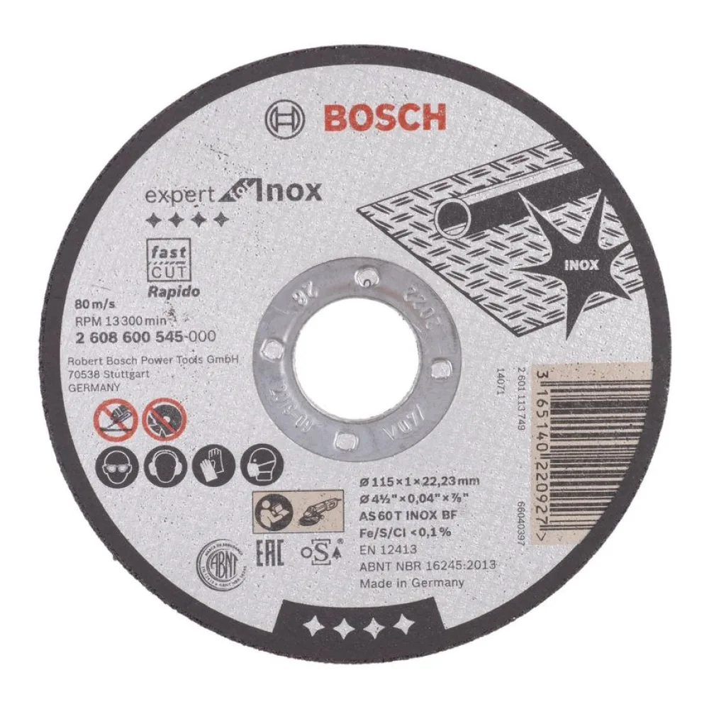 Disco de Corte 4" Acero Bosch