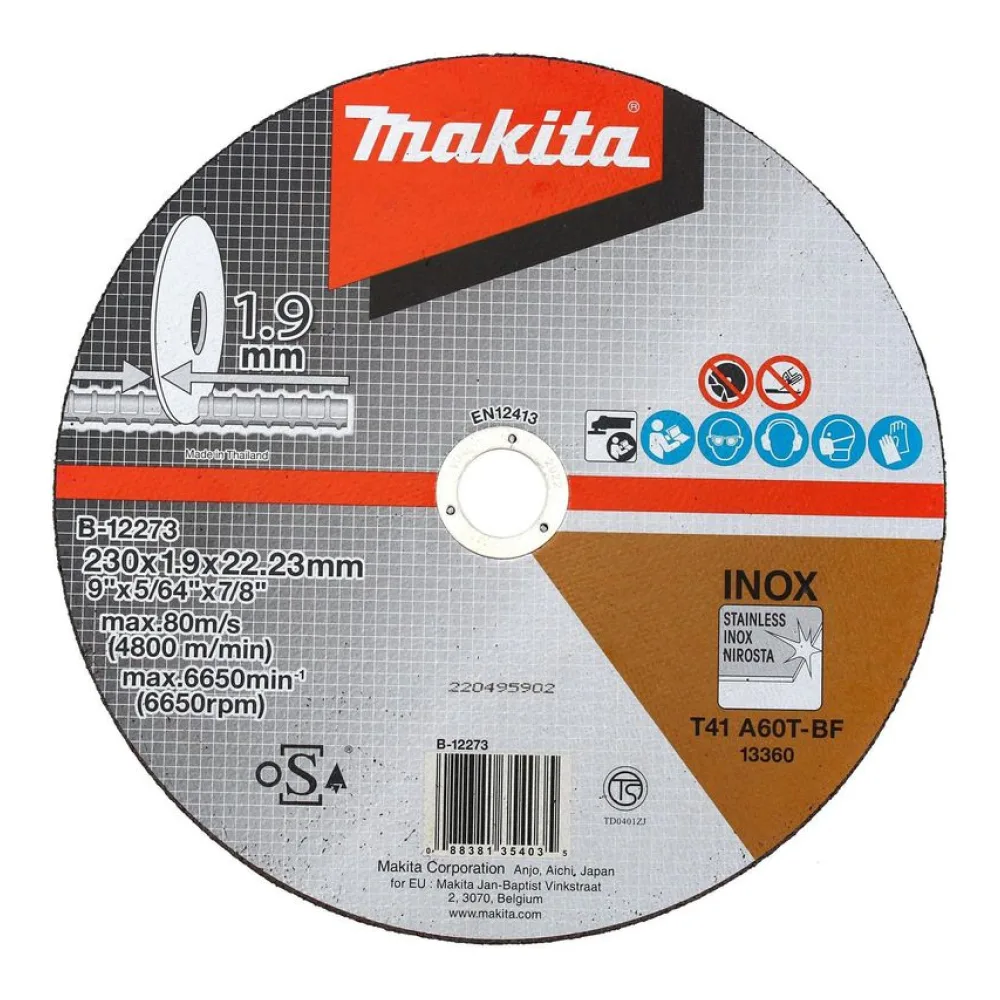 Disco de Corte 9" Acero Makita