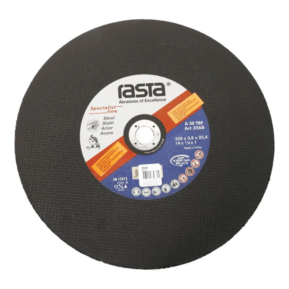 Disco de Corte Metal 14" Óxido de Aluminio Rasta