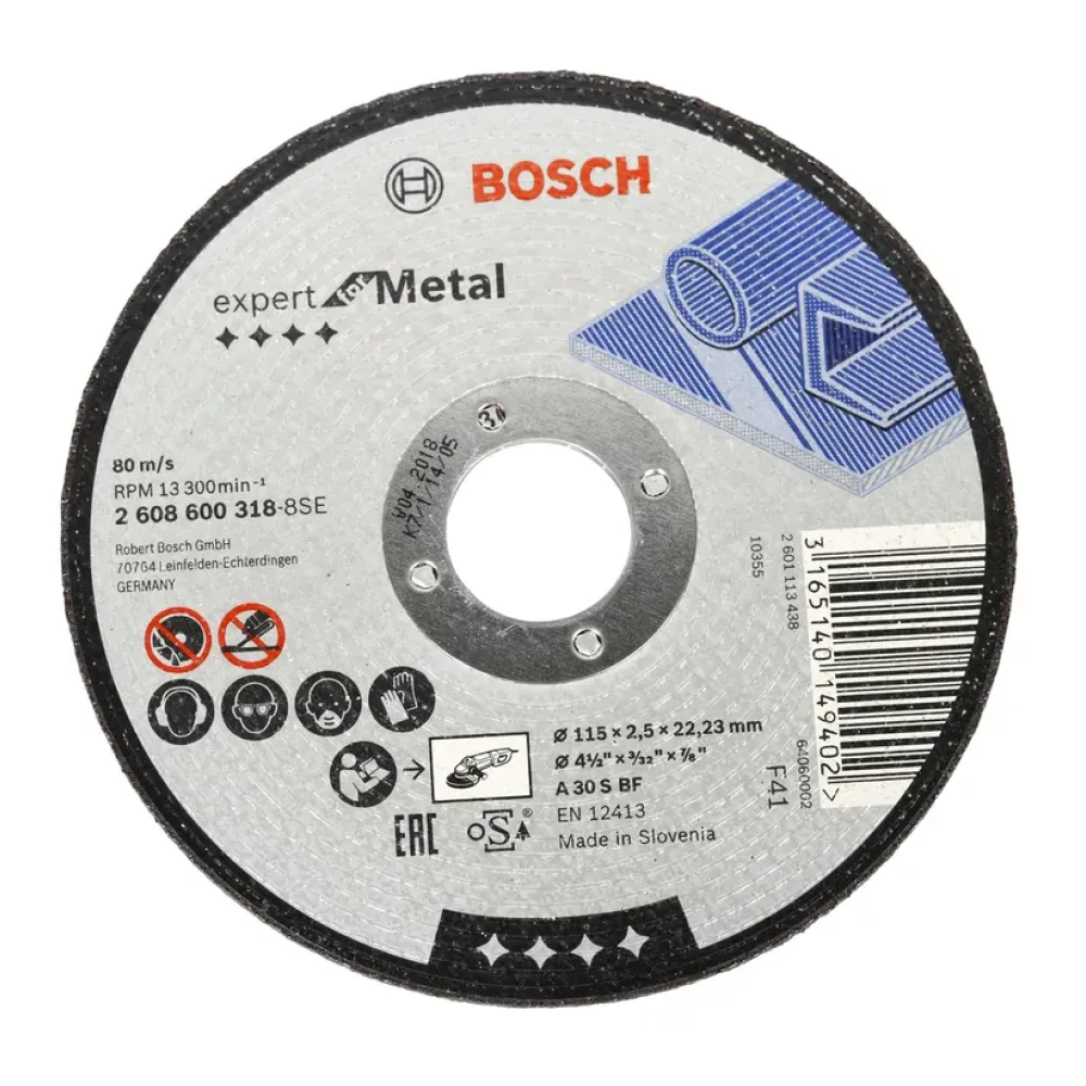 Disco de Corte Metal 4,5" Bosch