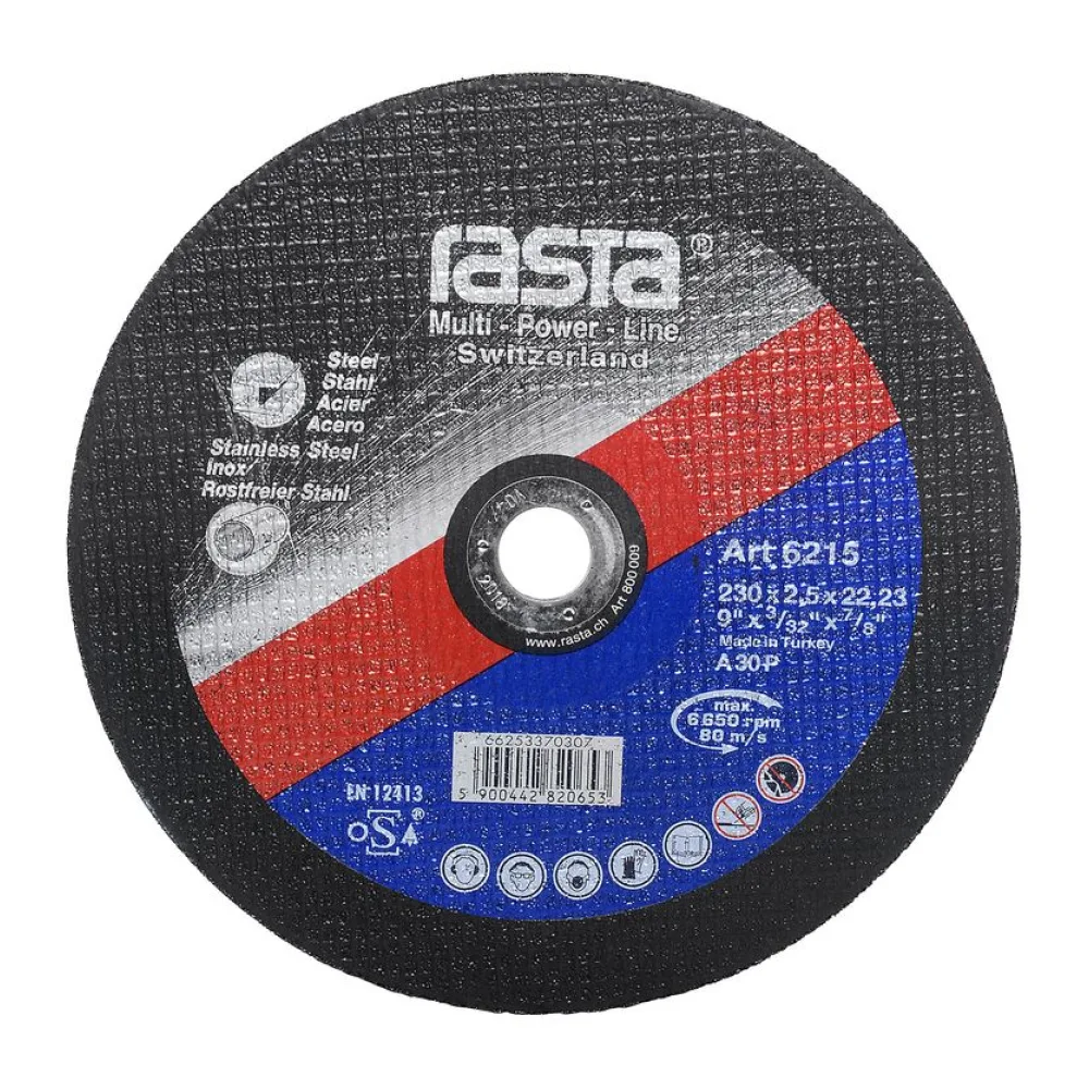 Disco de Corte Metal 9" Óxido de Aluminio Rasta