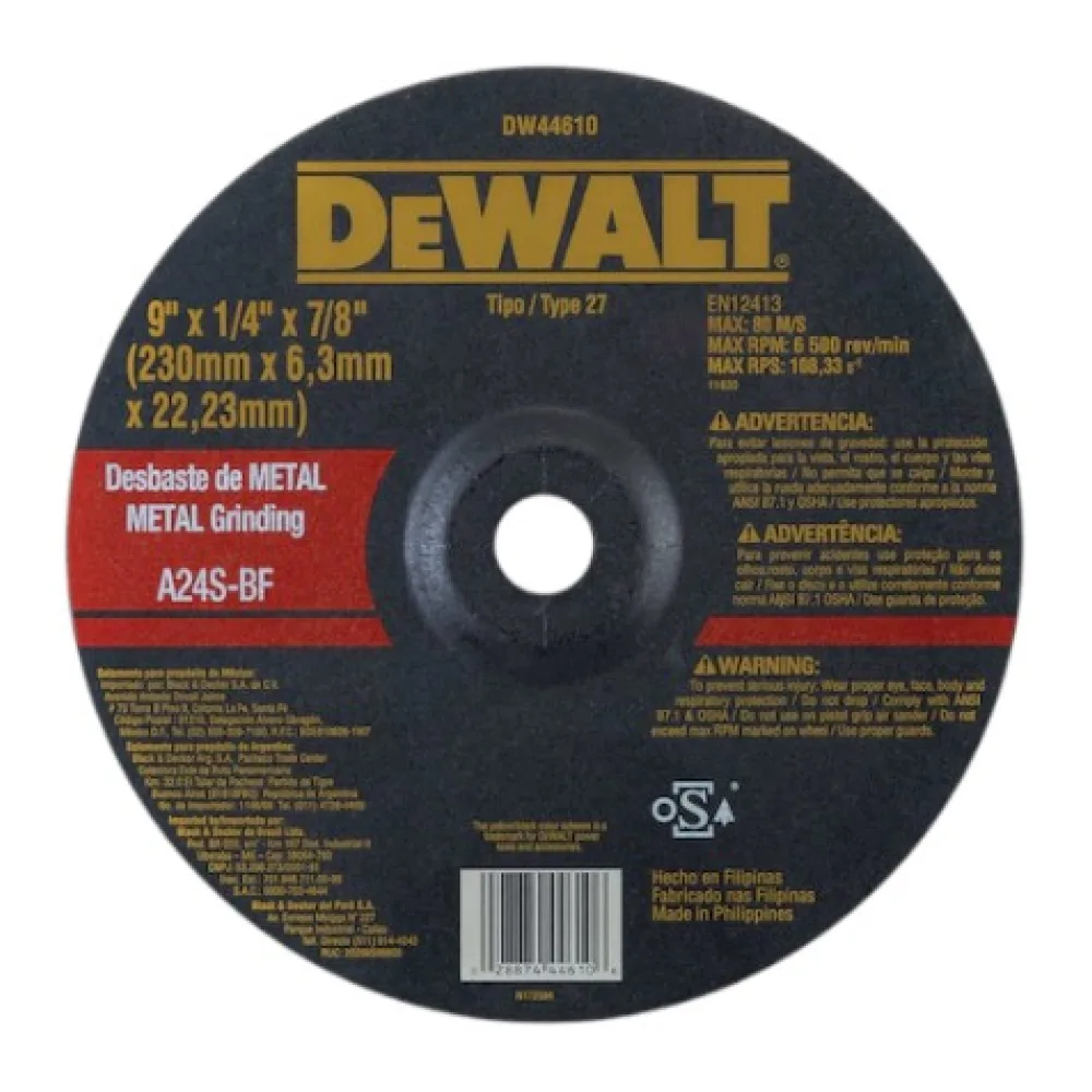 Disco Desbaste 9 DW44610 Dewalt