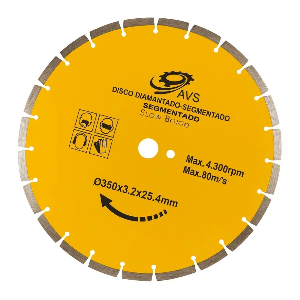 Disco Diamantado 14"(350MM) Segmentado Riffo (AVS13007)