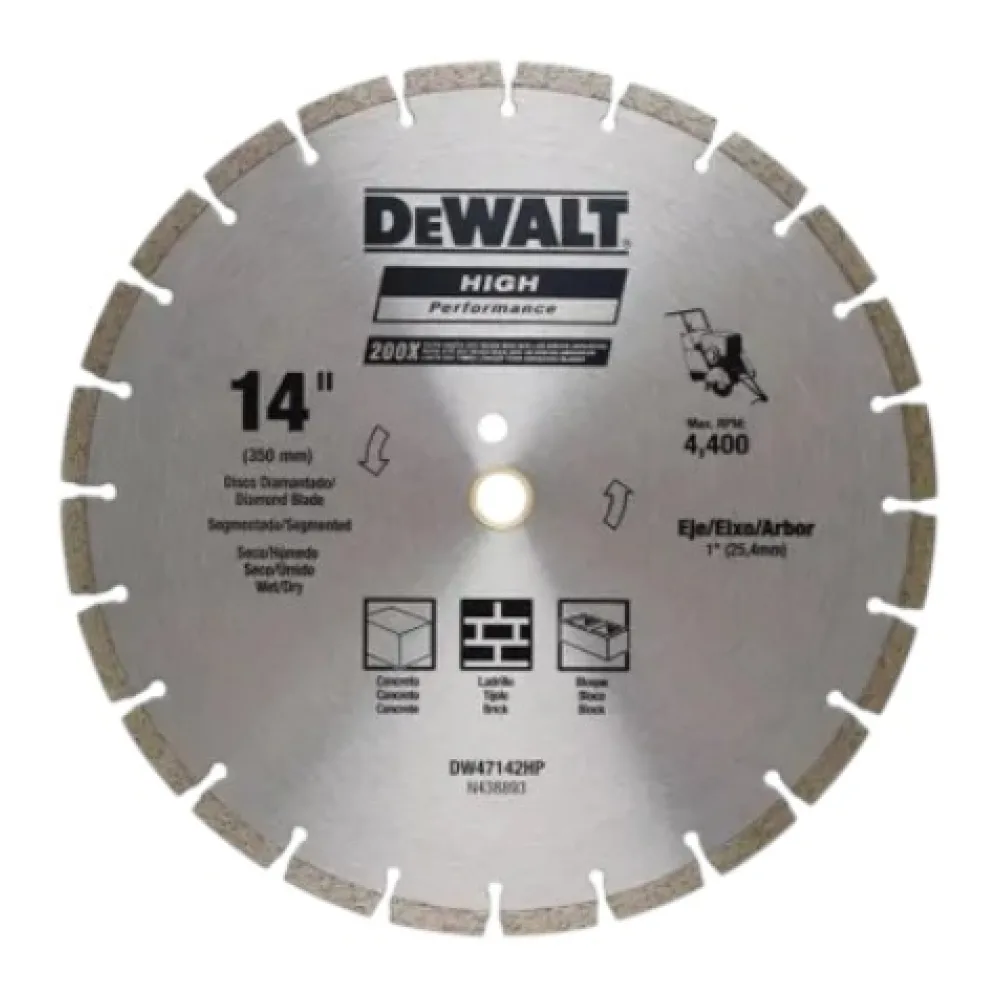 Disco Diamantado 14 DW47142HP Dewalt