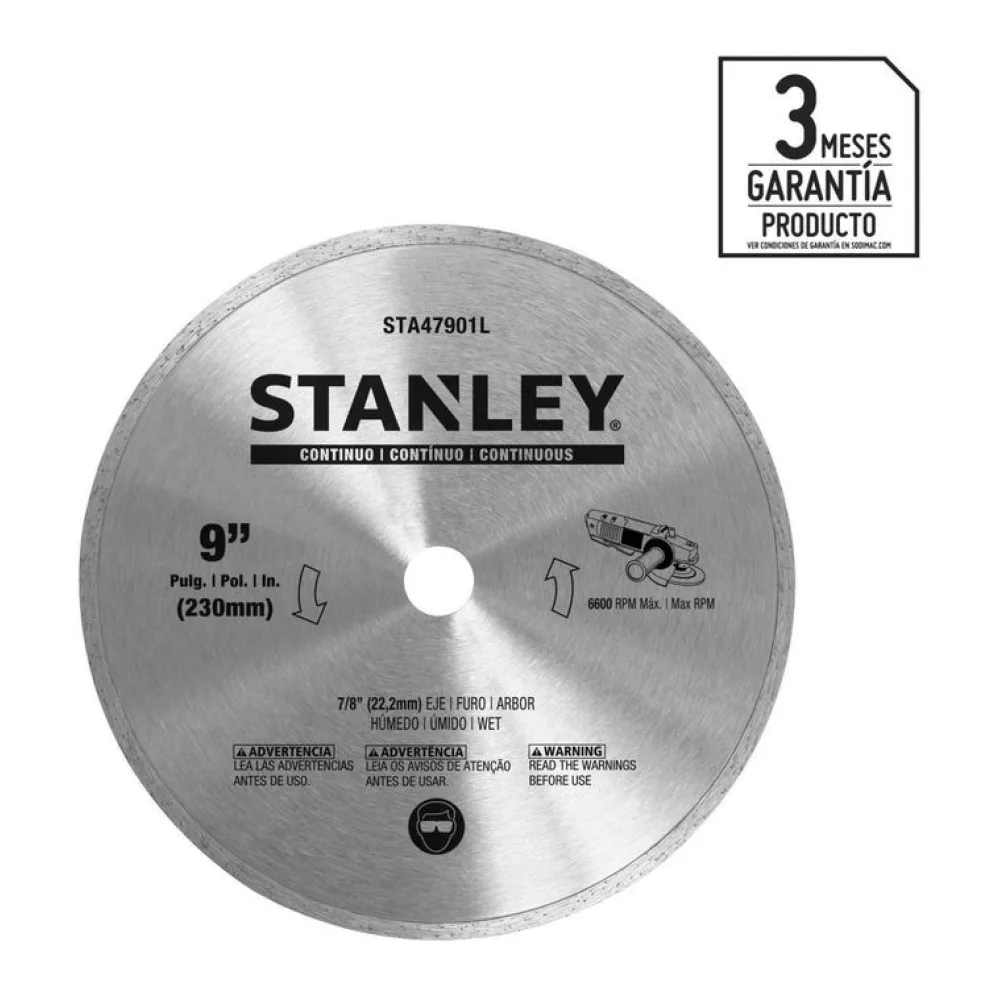 Disco Diamantado Continuado 9" Stanley