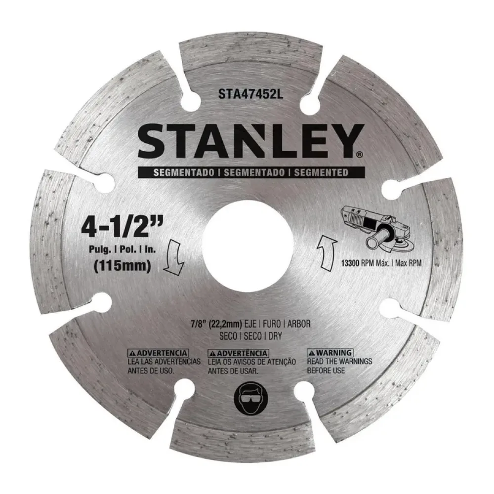 Disco Diamantado Segmentado 4,5" Stanley