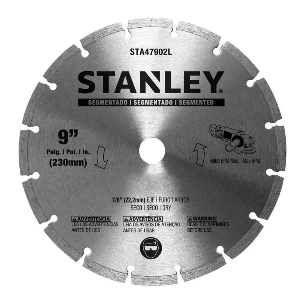 Disco Diamantado Segmentado 9" Stanley
