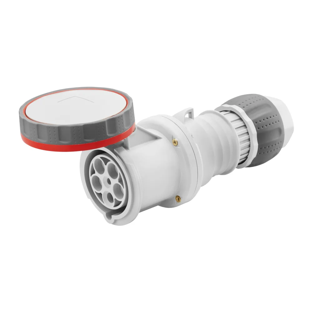 Enchufe Hembra Industrial Volante 380V 63A 3P+T IP66/69 63052103 Gewiss