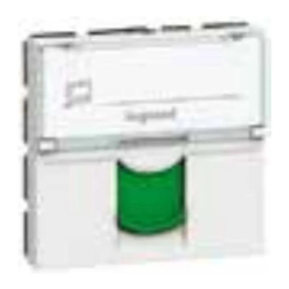 Enchufe Hembra Rj 45 Sistema Mosaic Cat. 6 Proteccion Verde. 7652204 Legrand