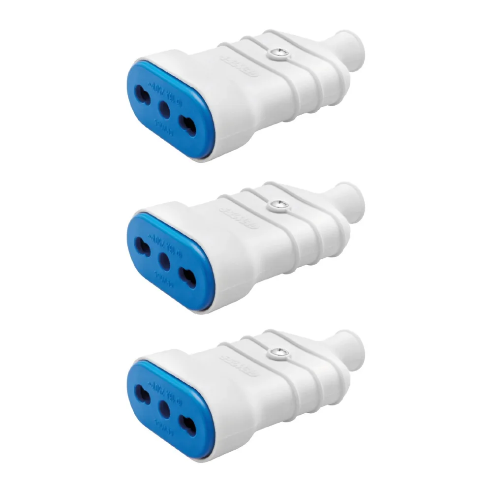 Enchufe Hembra Volante 16A Blanco Pack 25 Unid DA28205103 Gewiss