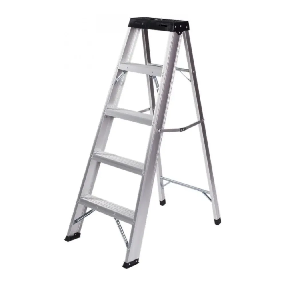 Escalera Aluminio 5 Peldaños (1.52 Mts Aprox) Uso Domestico Uro